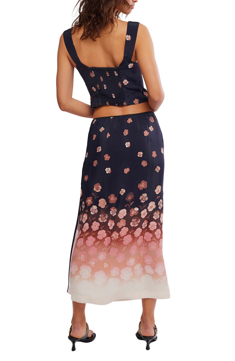 Free People Of the Season Floral Print Tank & Maxi Skirt Set, Alternate, color, Espresso Combo