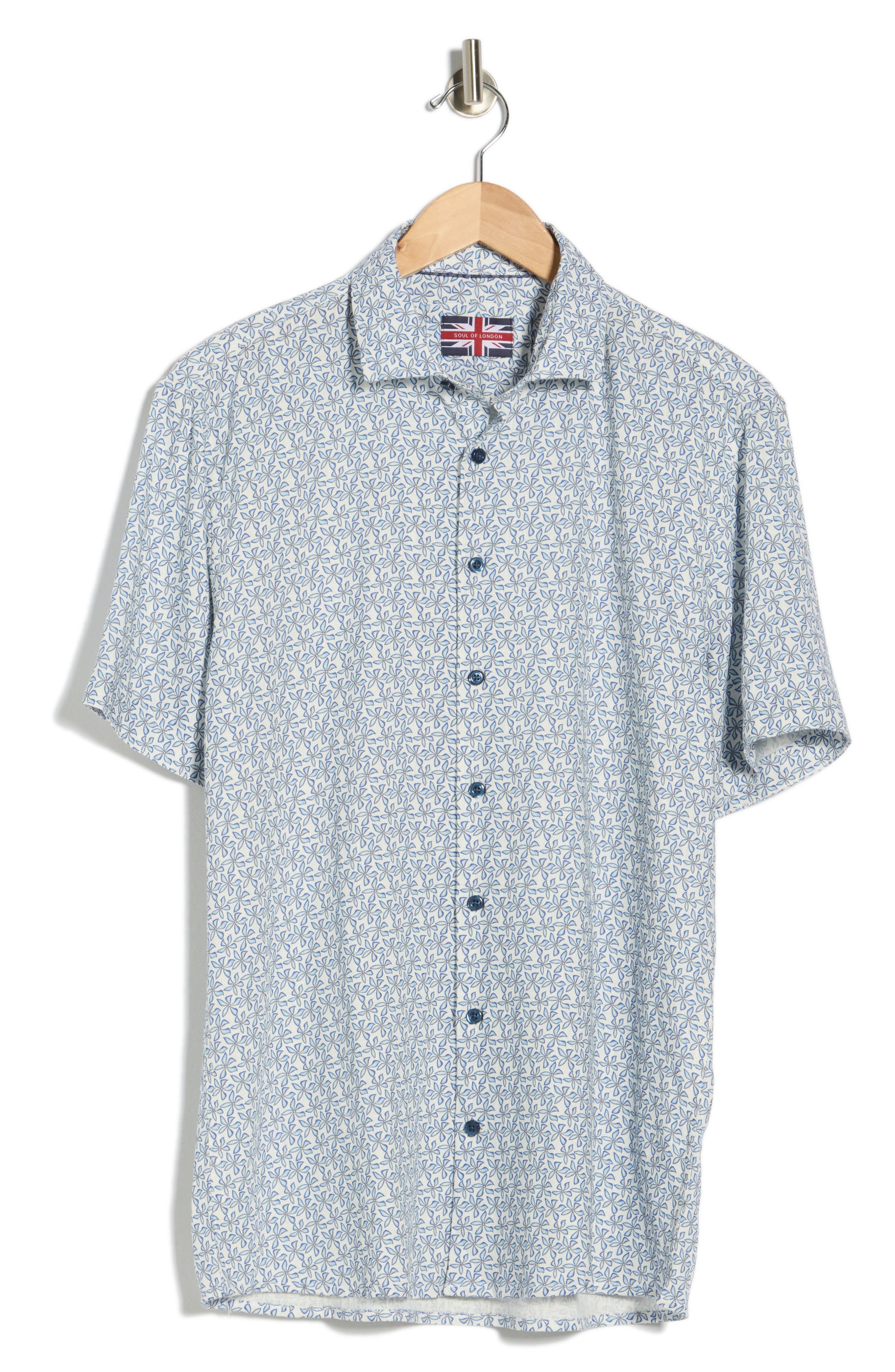 SOUL OF LONDON Short Sleeve Sport Shirt