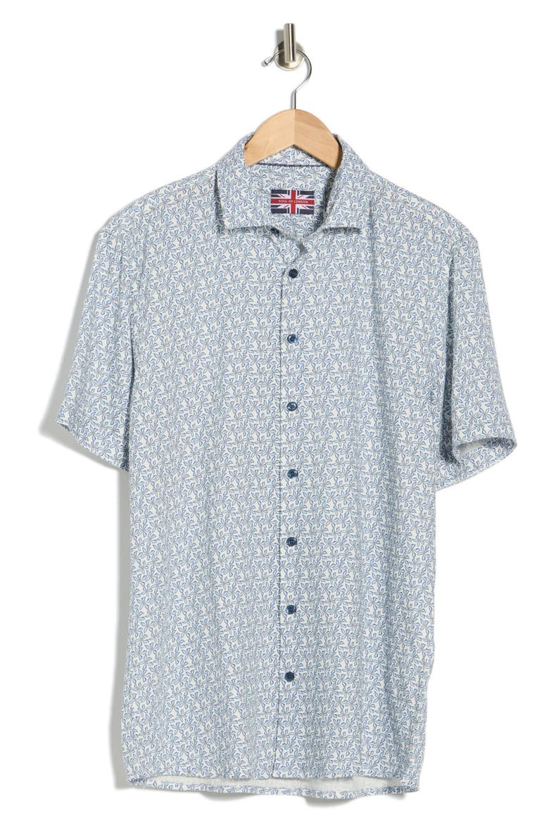 Short Sleeve Sport Shirt, Alternate, color, BLUE / BLEU