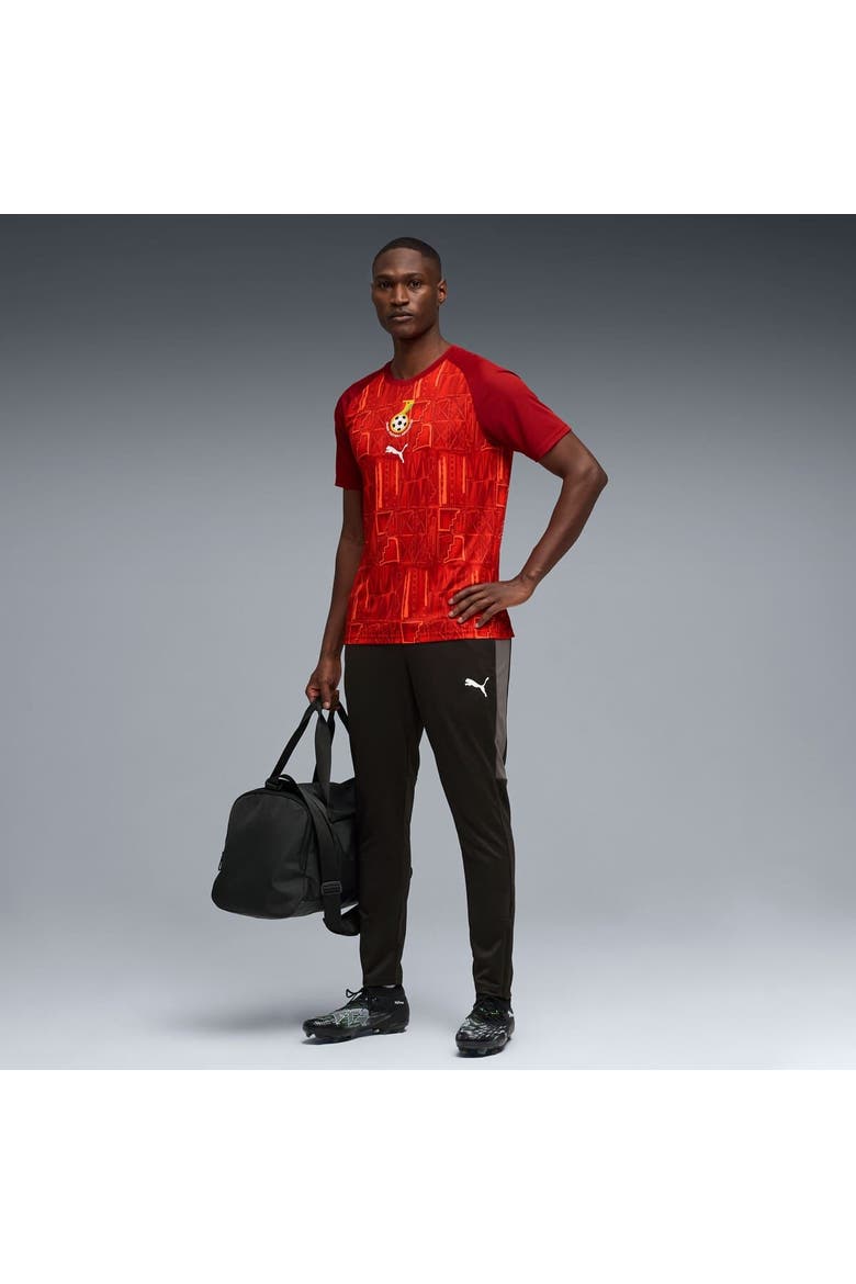 Men's Puma Crimson Ghana National Team Pre-Match Jersey, Alternate, color, Crimson