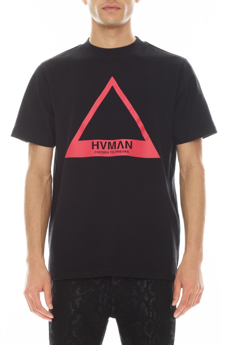 HVMAN Triangle Logo Graphic T-Shirt, Main, color,