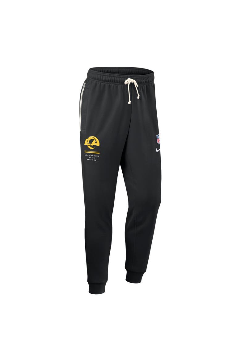 Men's Nike Black Los Angeles Rams Sideline Standard Issue Touchback Kick Dri-FIT Taper Pants, Alternate, color, Black