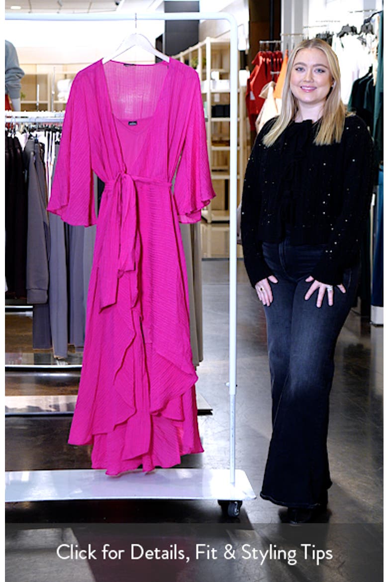 Fiona High/Low Wrap Maxi Dress video