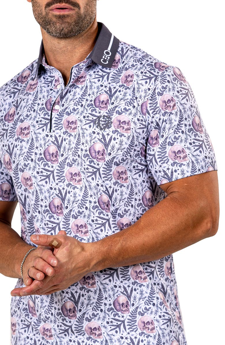 Maceoo Martyr0011 Print Golf Polo, Alternate, color, 