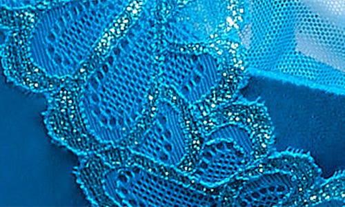 Savage X Fenty Savage Not Sorry Half Cup Plunge Bra In Blue