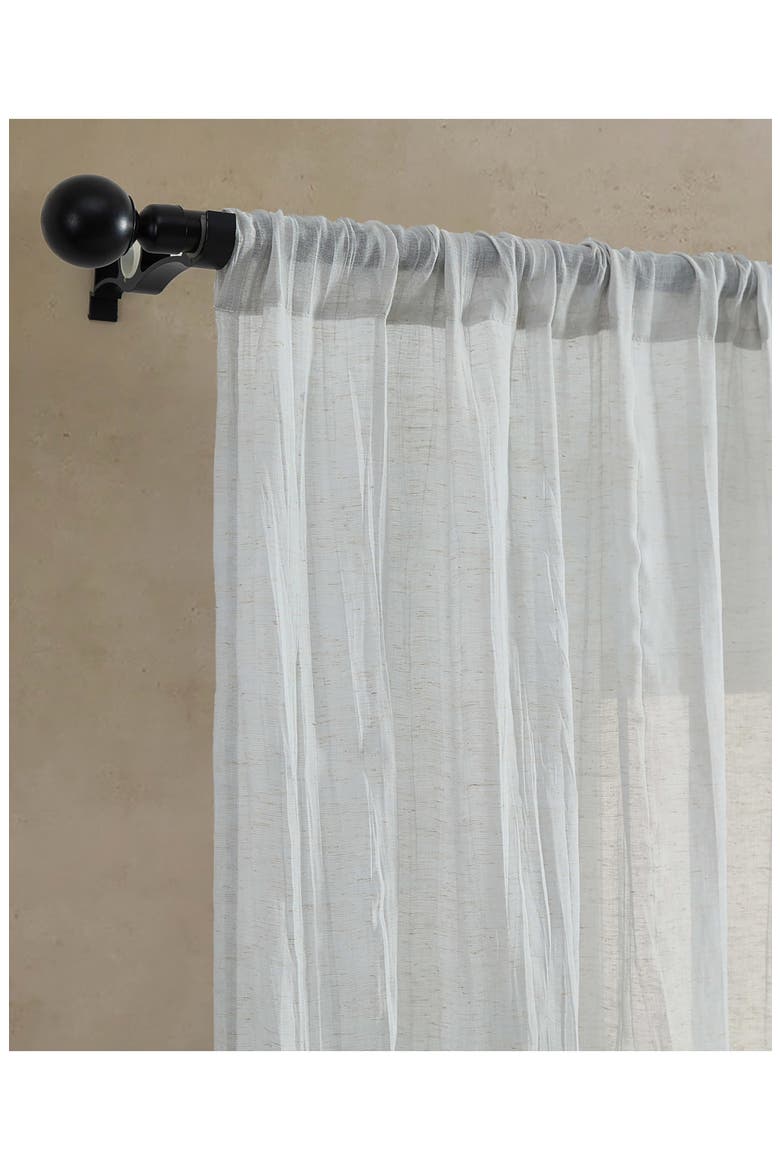 Charter Crushed Set of 2 Curtain Panels, Alternate, color, GREY