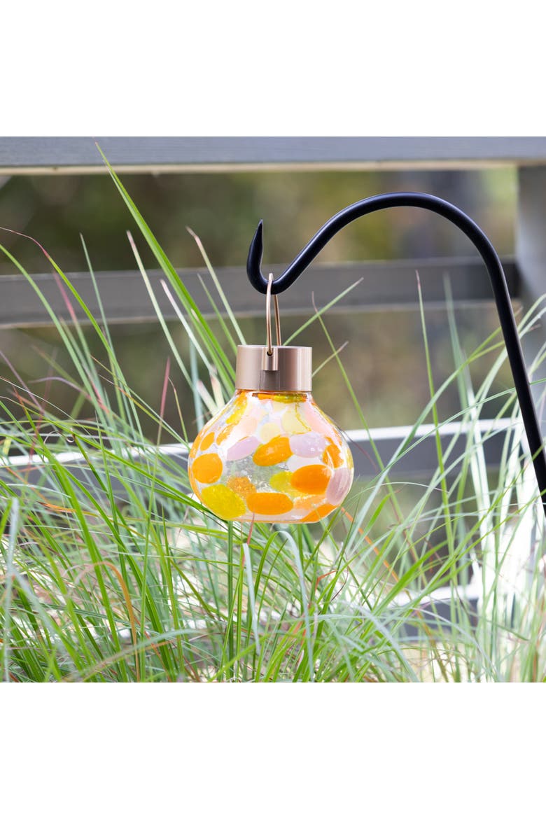 Tea Solar Lanterns Handblown Glass, Alternate, color, Mai Tai