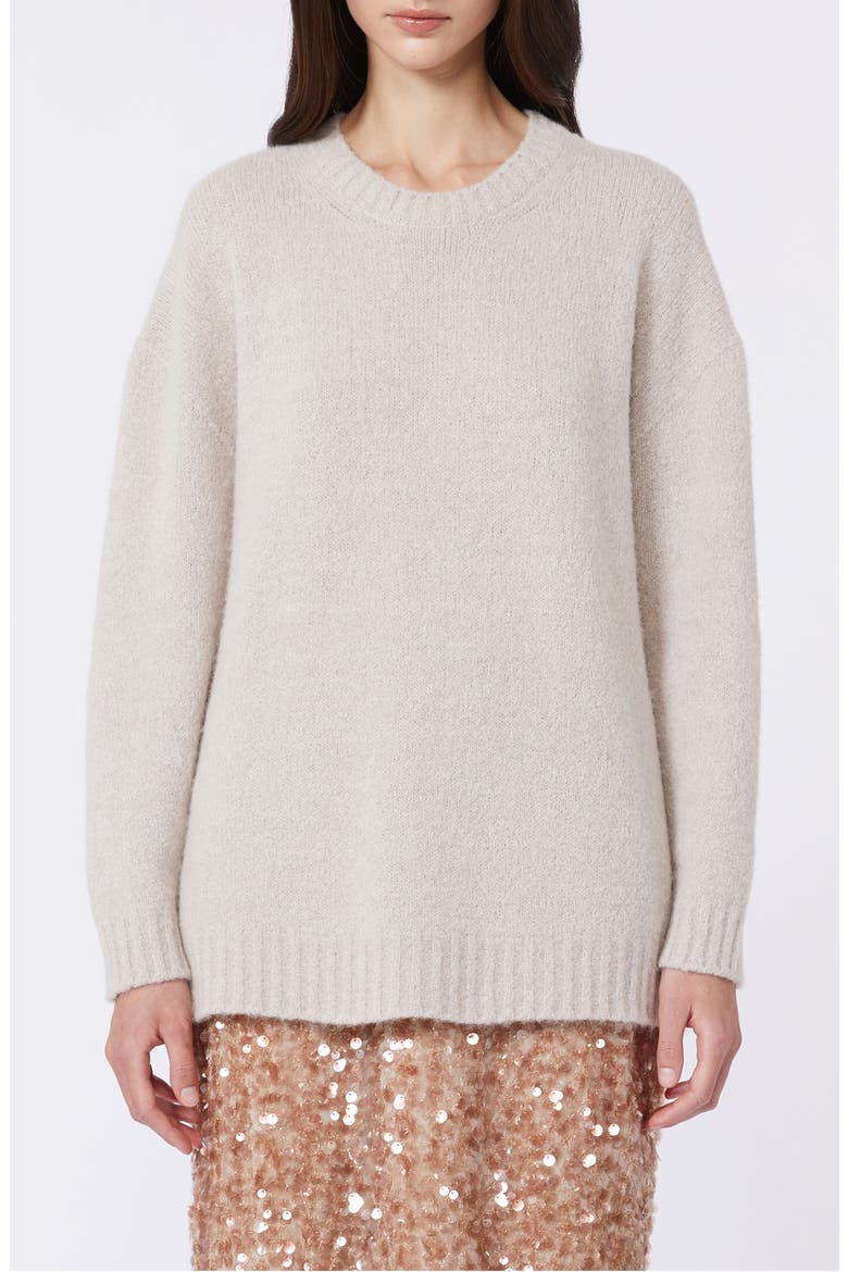 Pesco Alpaca Blend Tunic Sweater, Main, color, SAND