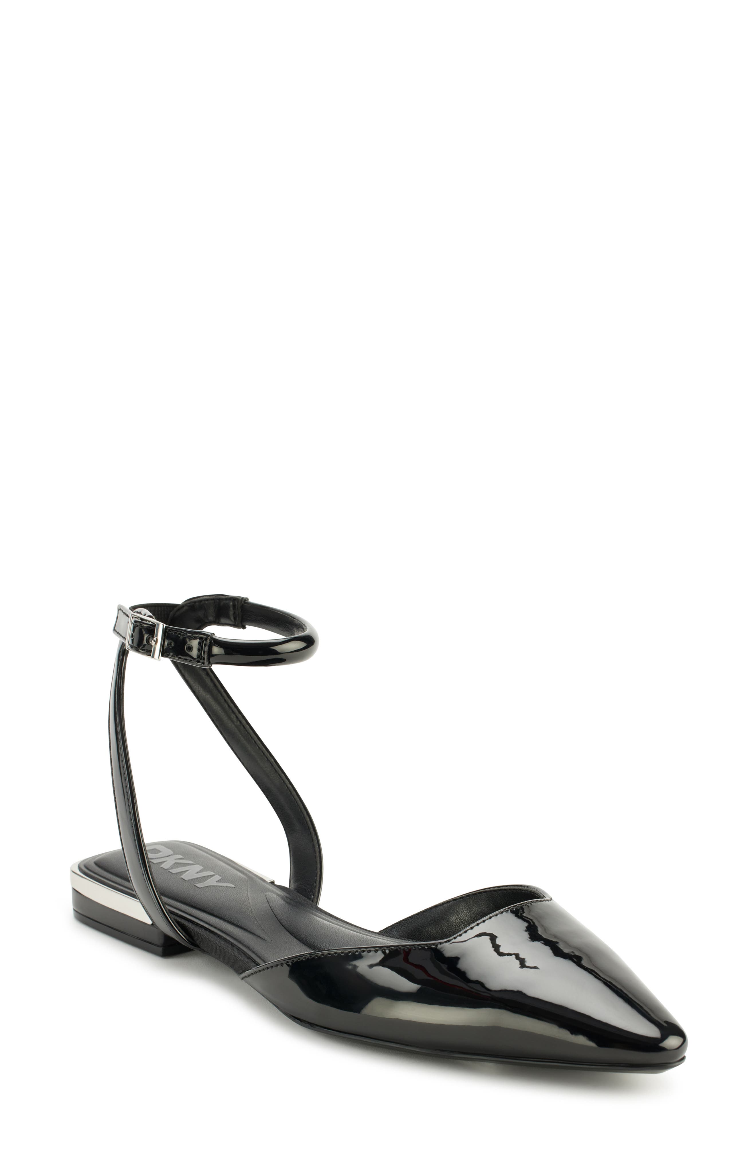 DKNY Cacia Ankle Strap Flat, Main, color, 