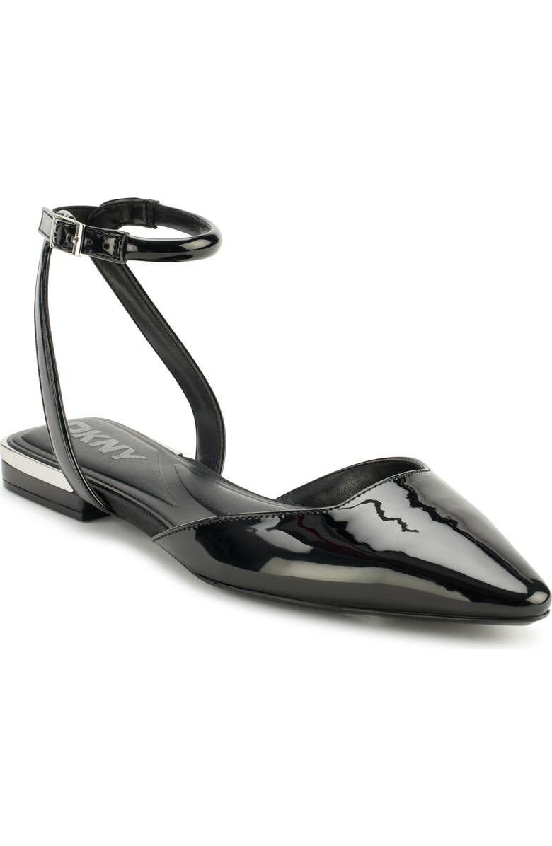 DKNY Cacia Ankle Strap Flat, Main, color,