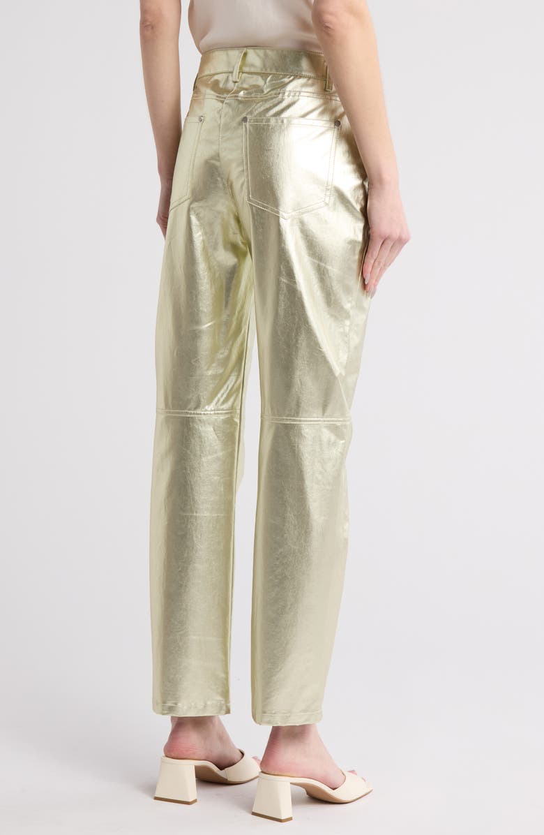 TWP Pony Boy Metallic Nonstretch Cotton Jeans, Alternate, color, Light Gold