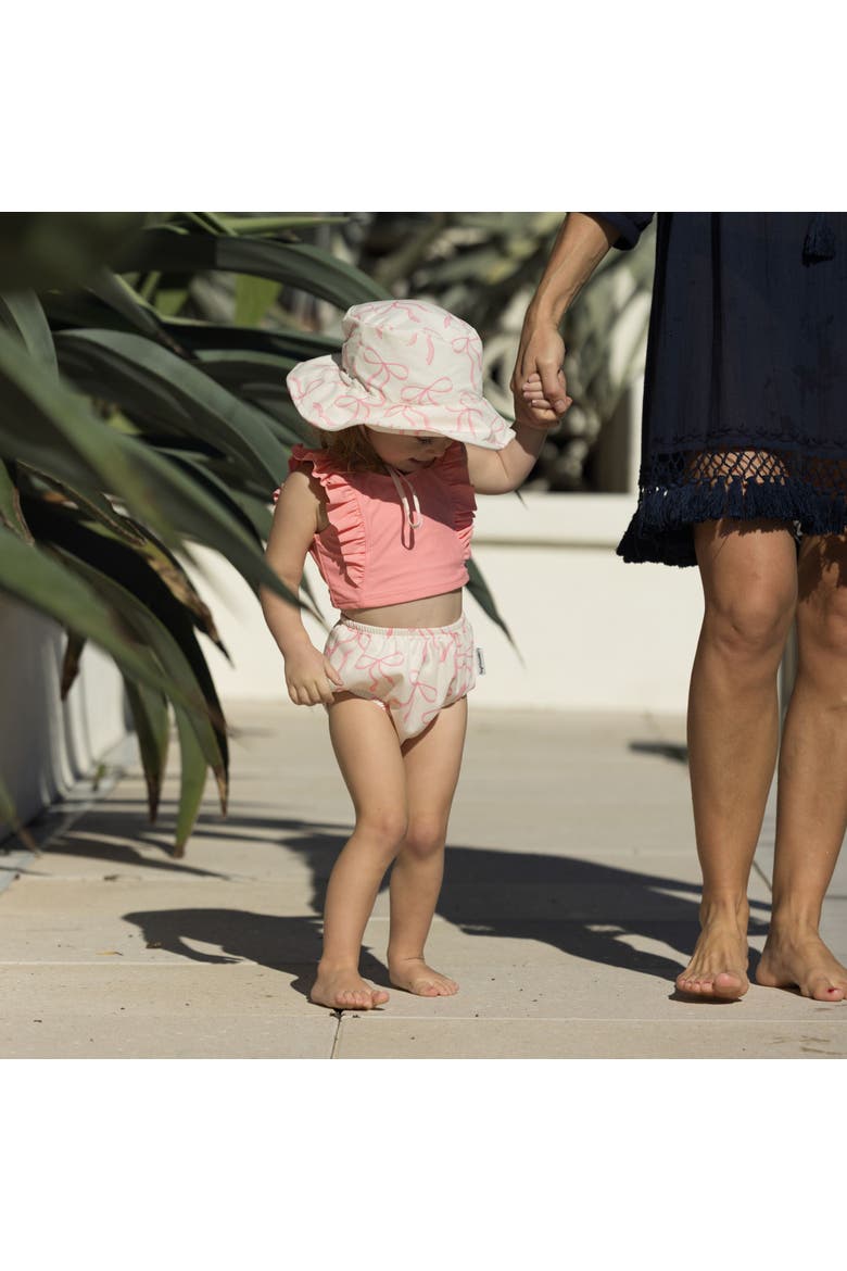 Sun Hat with UPF 50+ UV Protection and Adjustable Brim - Baby, Alternate, color, Bubblegum