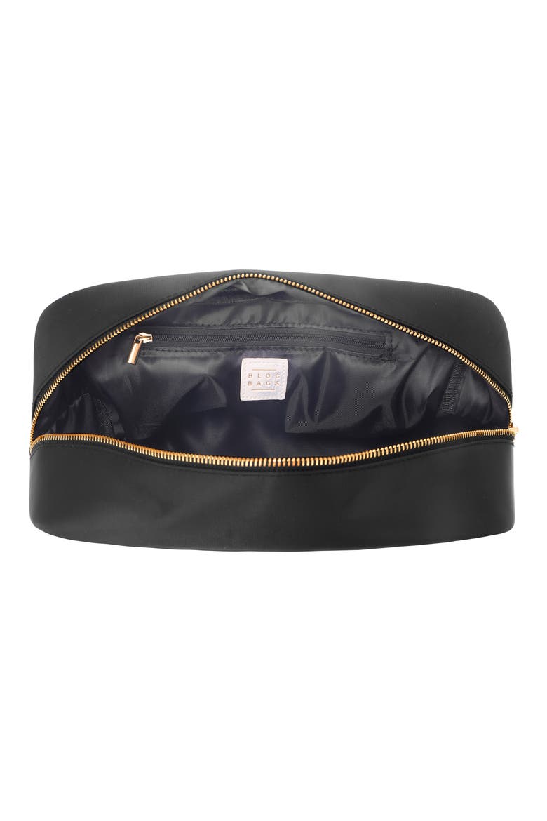 Extra Large Kiss Cosmetic Bag, Alternate, color, BLACK