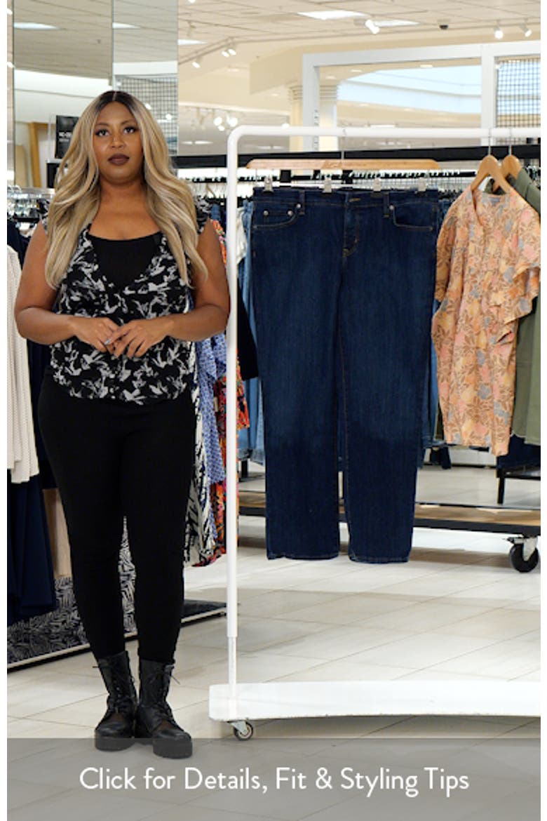 Mid Rise Straight Leg Jeans video