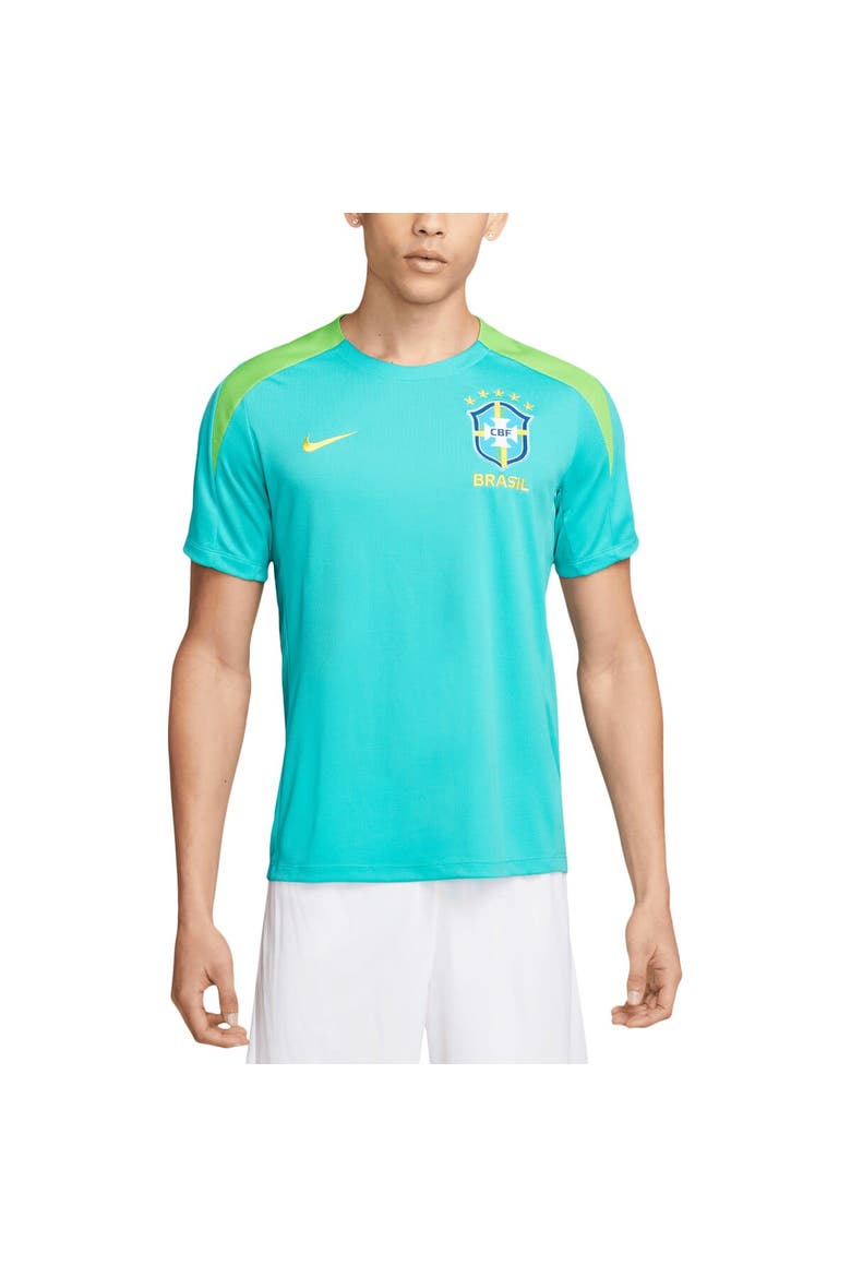 Men's Nike  Aqua Brazil National Team 2024 Strike Performance Top, Main, color, Aqua