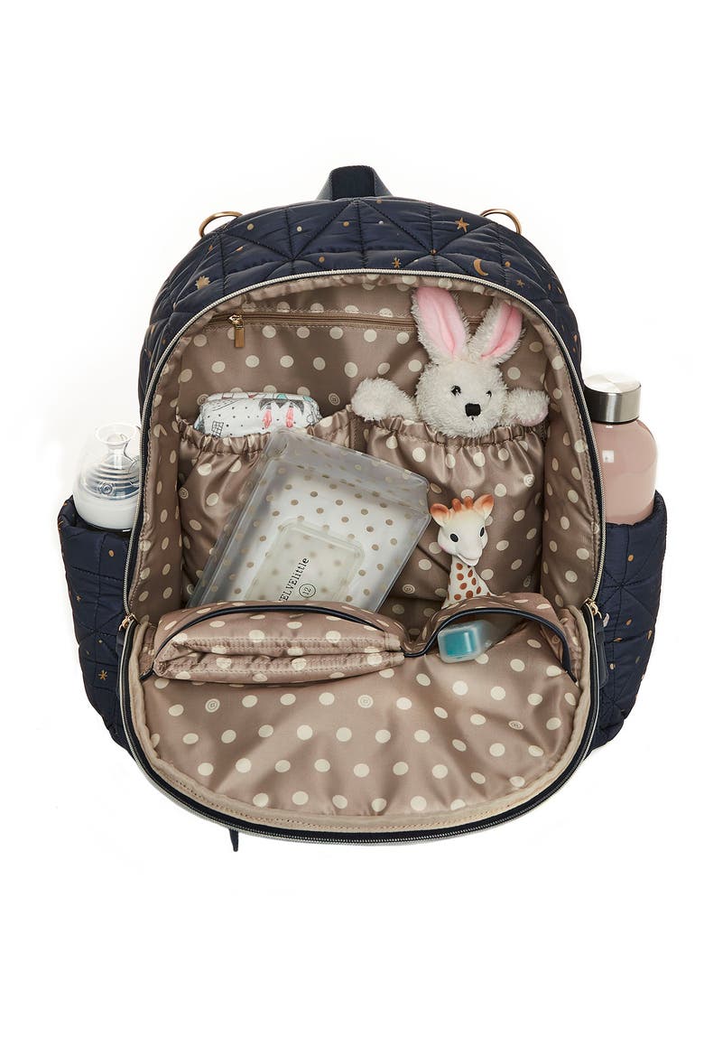 Companion Quilted Water Resistant Nylon Diaper Backpack, Alternate, color, MIDNIGHT