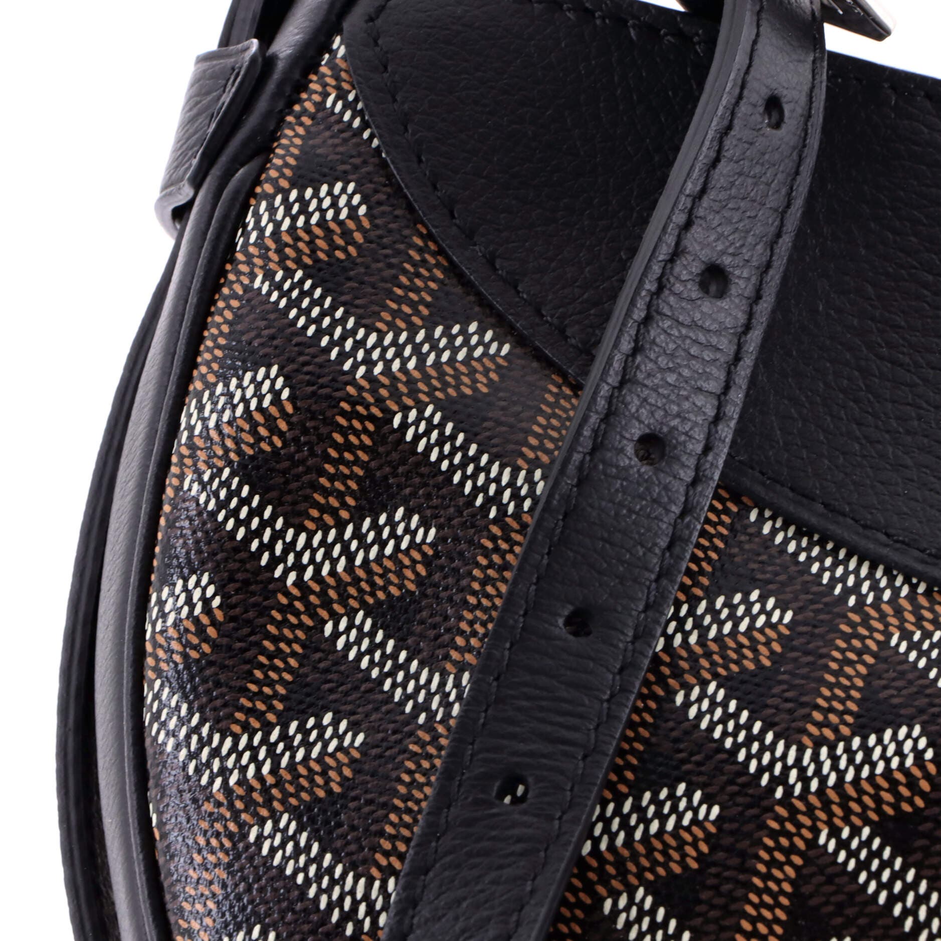 Pre-Owned Goyard Hirondelle Shoulder Bag Coated Canvas and Leather, Alternate, color, Black