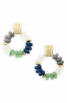 NORDSTROM RACK Beaded Hoop Earrings