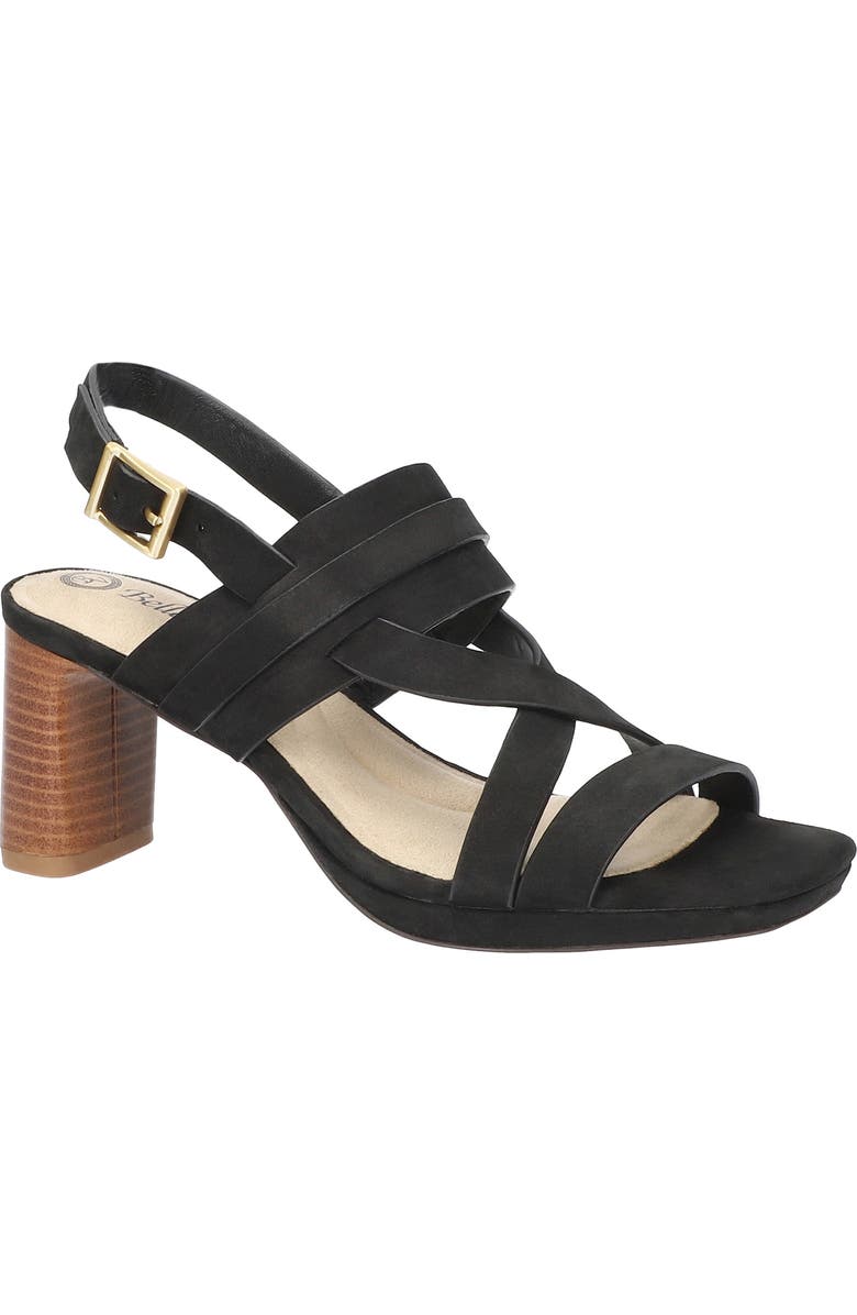 Bella Vita Desoto Slingback Sandal, Main, color, Black Leather