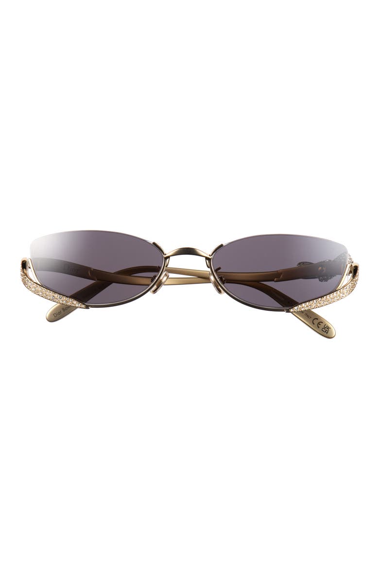 Bow B1U Oval Sunglasses, Main, color, SHINY GOLD / SMOKE