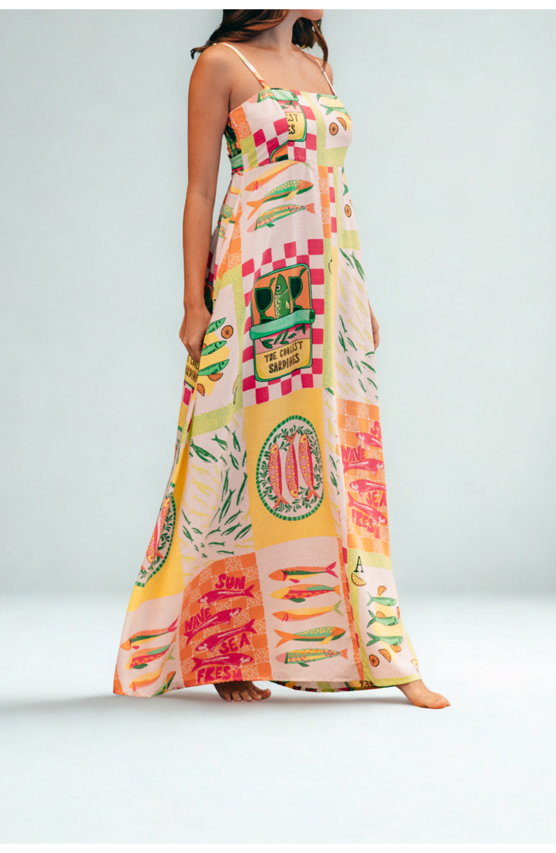 Label of Love Sardinia Maxi Dress, Alternate, color, Yellow