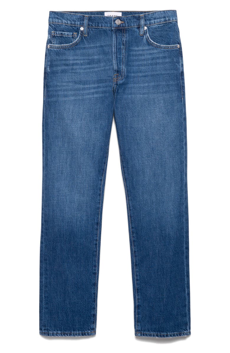 FRAME Le Slouch Distressed High Waist Straight Leg Jeans, Alternate, color, 