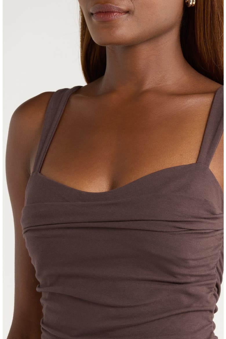 Trish Ruched Tank, Alternate, color, MOLE