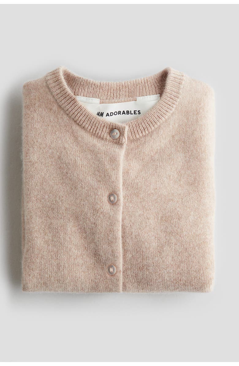 H&M Cashmere-knit cardigan, Alternate, color, Dusty Pink