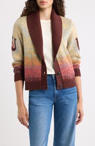Pendleton Western Scenic Shawl Collar Cardigan