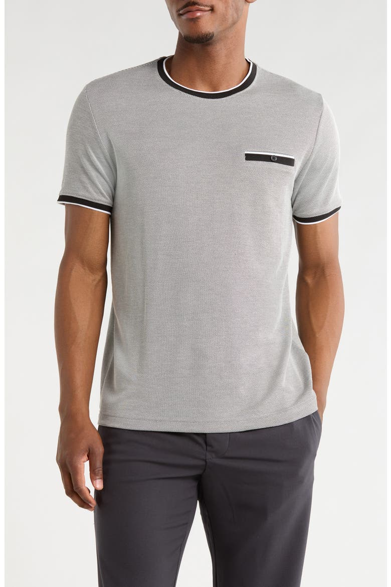 Tipped Pocket T-Shirt, Main, color, BLACK