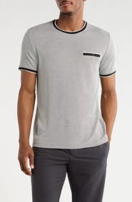 DENIM AND FLOWER Tipped Pocket T-Shirt