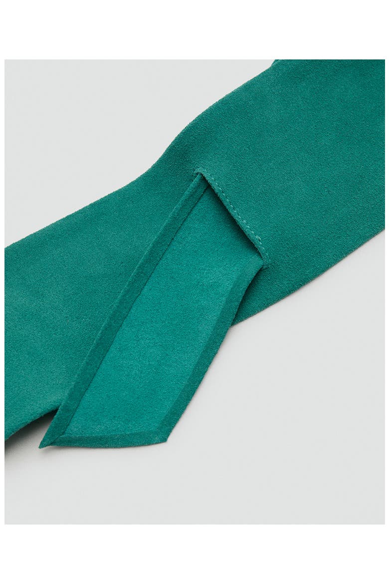 Starring Hailey Bieber Suede Cummerbund Belt, Alternate, color, TURQUOISE