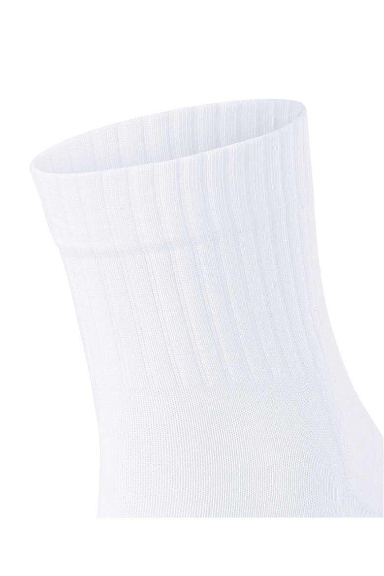 Run Rib Cotton Socks, Alternate, color, White