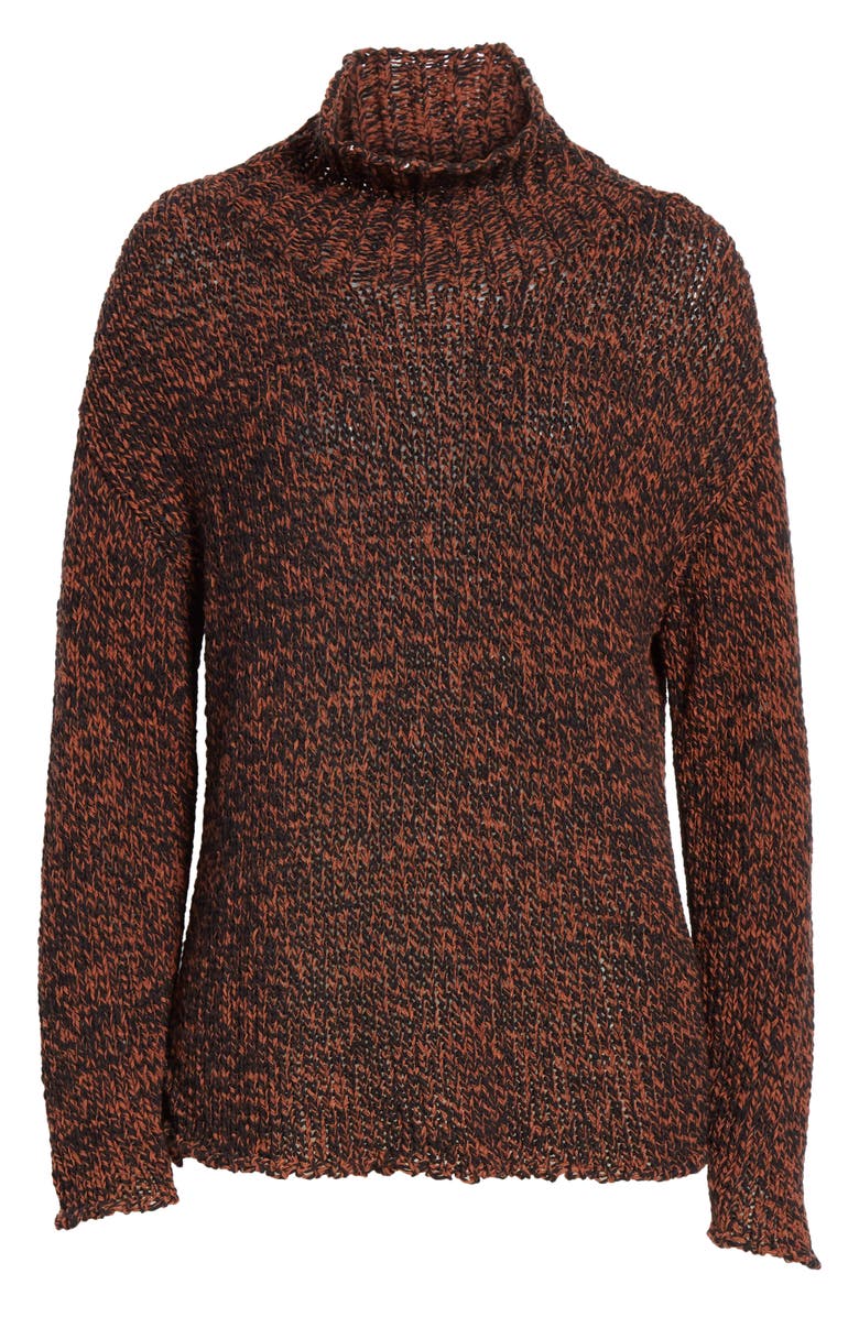 Eileen Fisher Marled Organic Cotton Blend Sweater, Alternate, color,