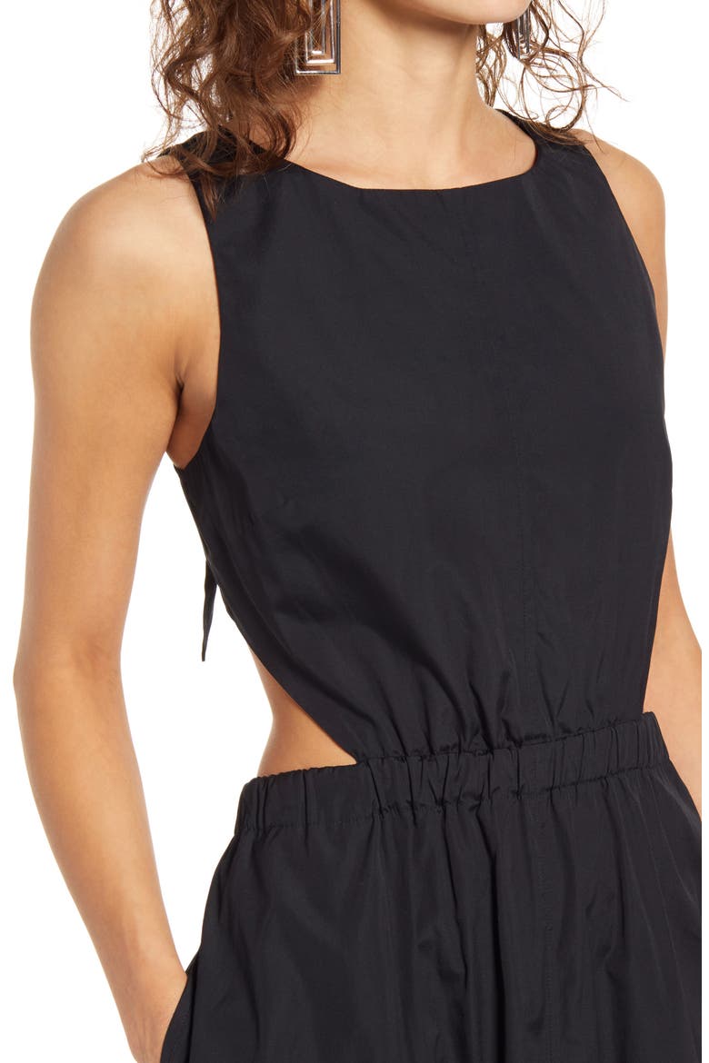 Open Back Dress, Alternate, color, BLACK