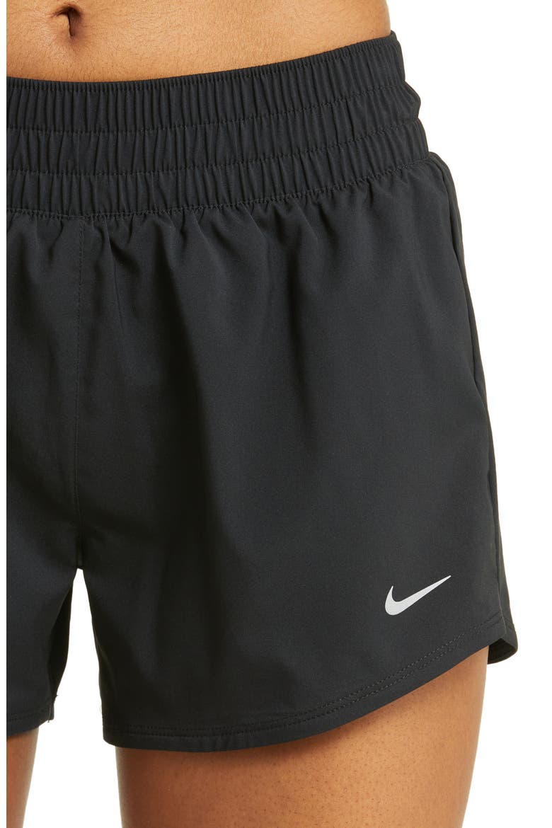 Dri-FIT Mid-Rise 3-Inch Brief-Lined Shorts, Alternate, color, 010 BLACK/REFSIL