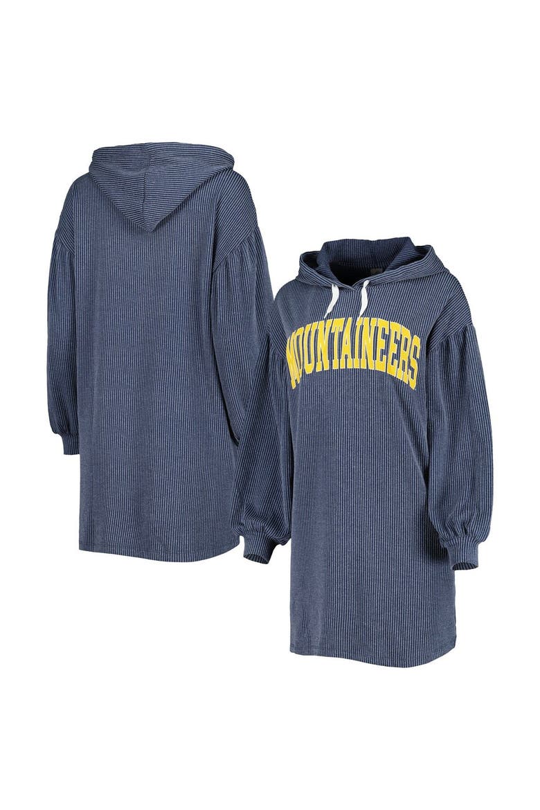 Women's Gameday Couture Navy West Virginia Mountaineers Game Winner Vintage Wash Tri-Blend Dress, Main, color, Navy