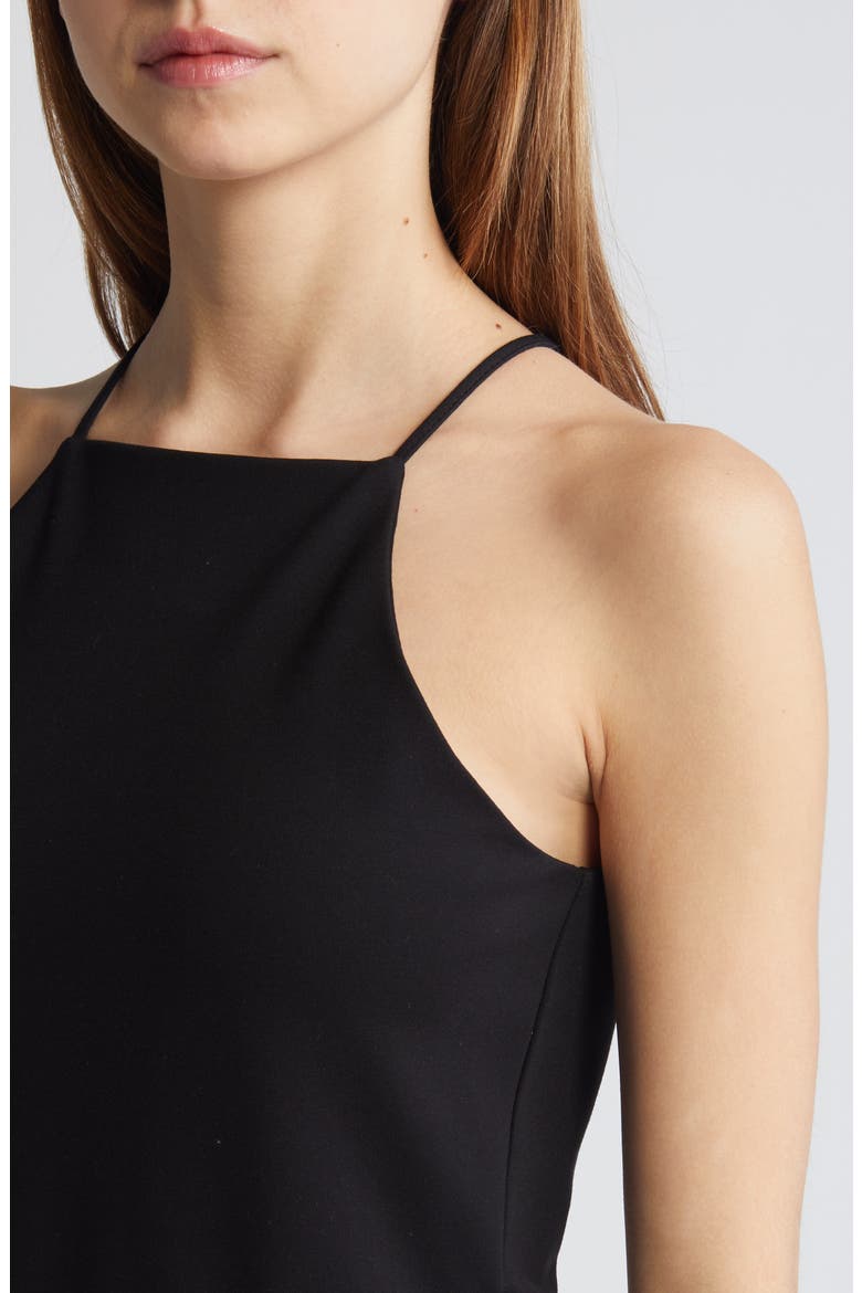 Irina Square Neck Tank Top, Alternate, color, BLACK