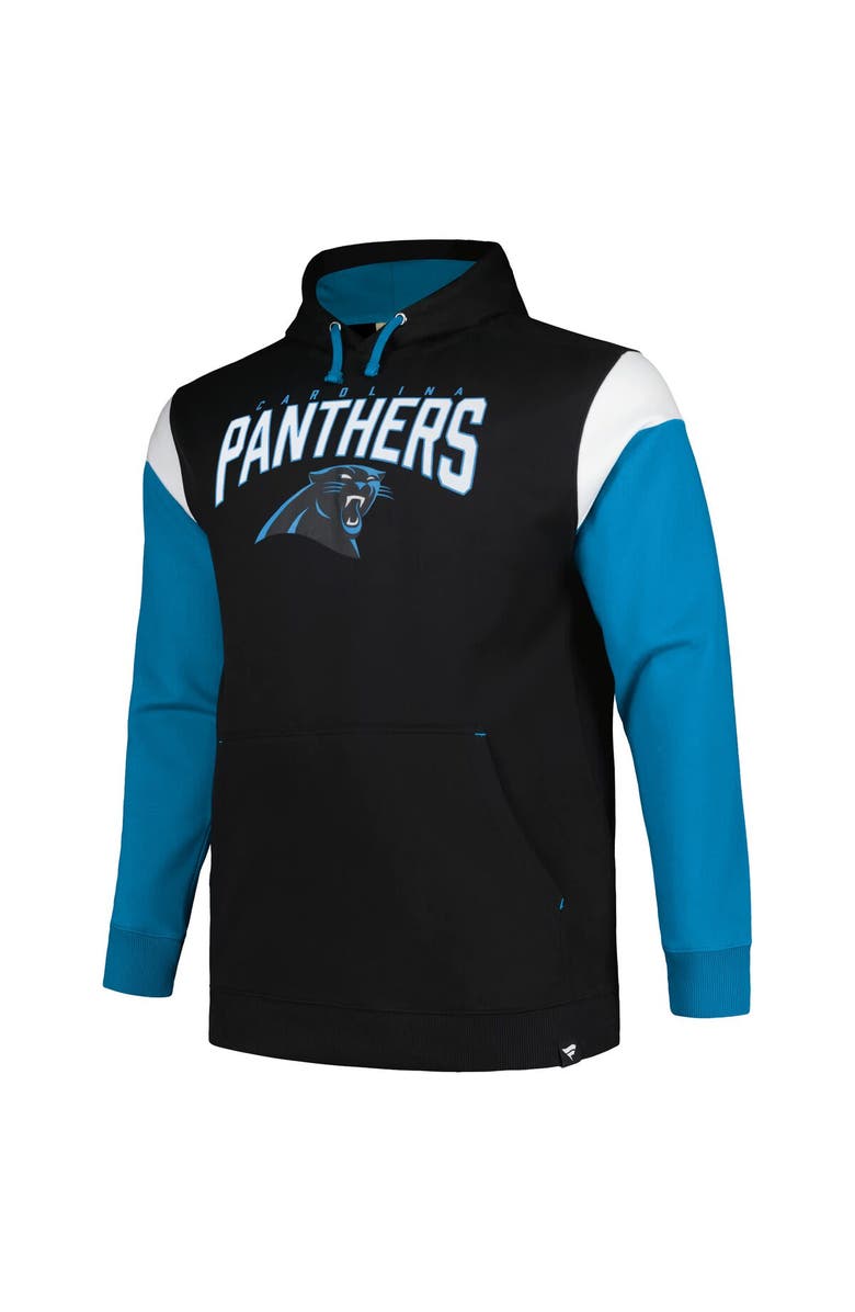 PROFILE Men's Profile Black Carolina Panthers Big & Tall Trench Battle Pullover Hoodie, Alternate, color, 