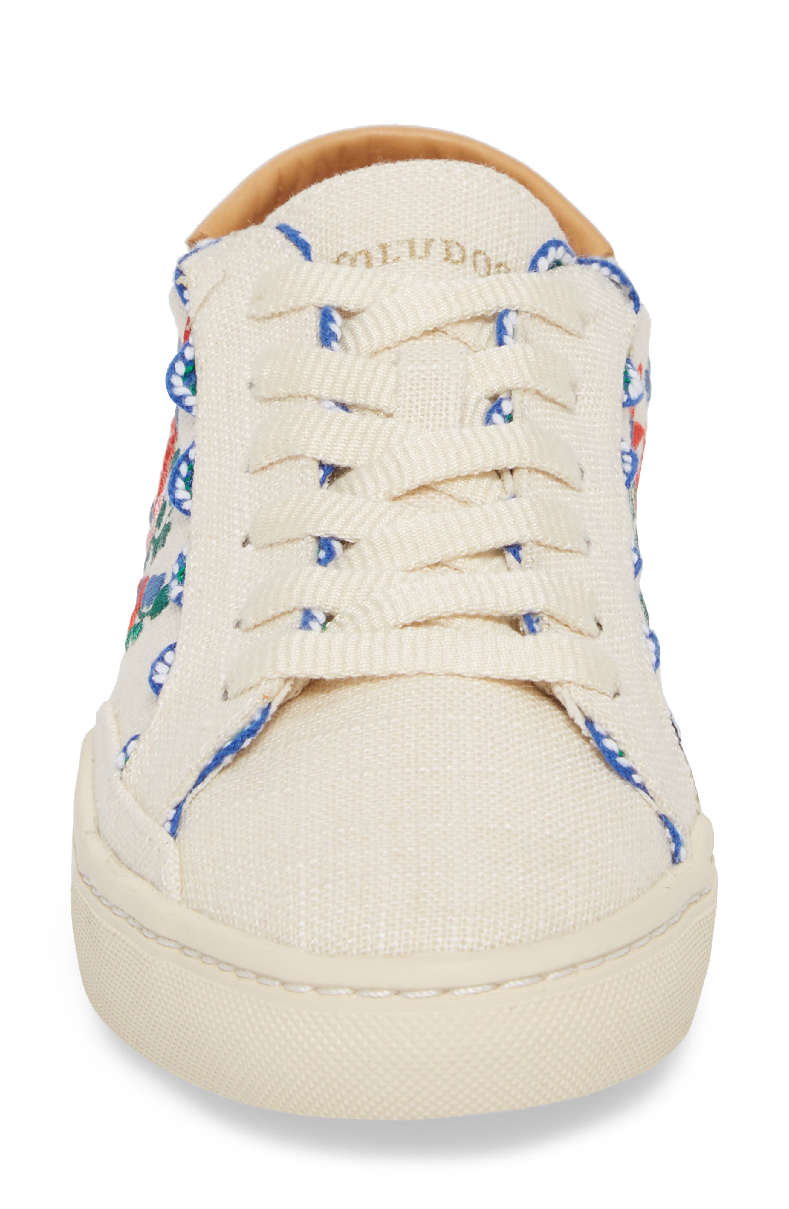 Soludos Ibiza Embroidered Sneaker, Alternate, color, 