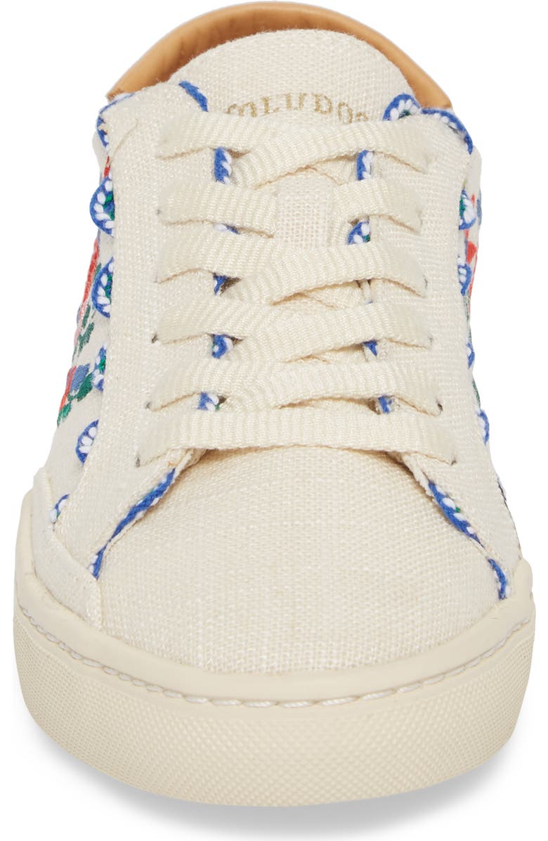 Soludos Ibiza Embroidered Sneaker, Alternate, color,