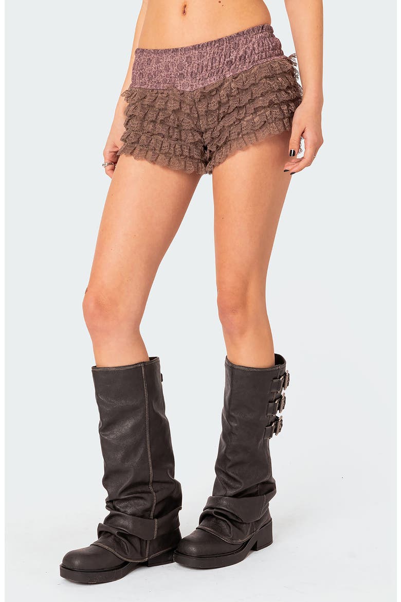 Janis Floral Ruffle Shorts, Alternate, color, MIX