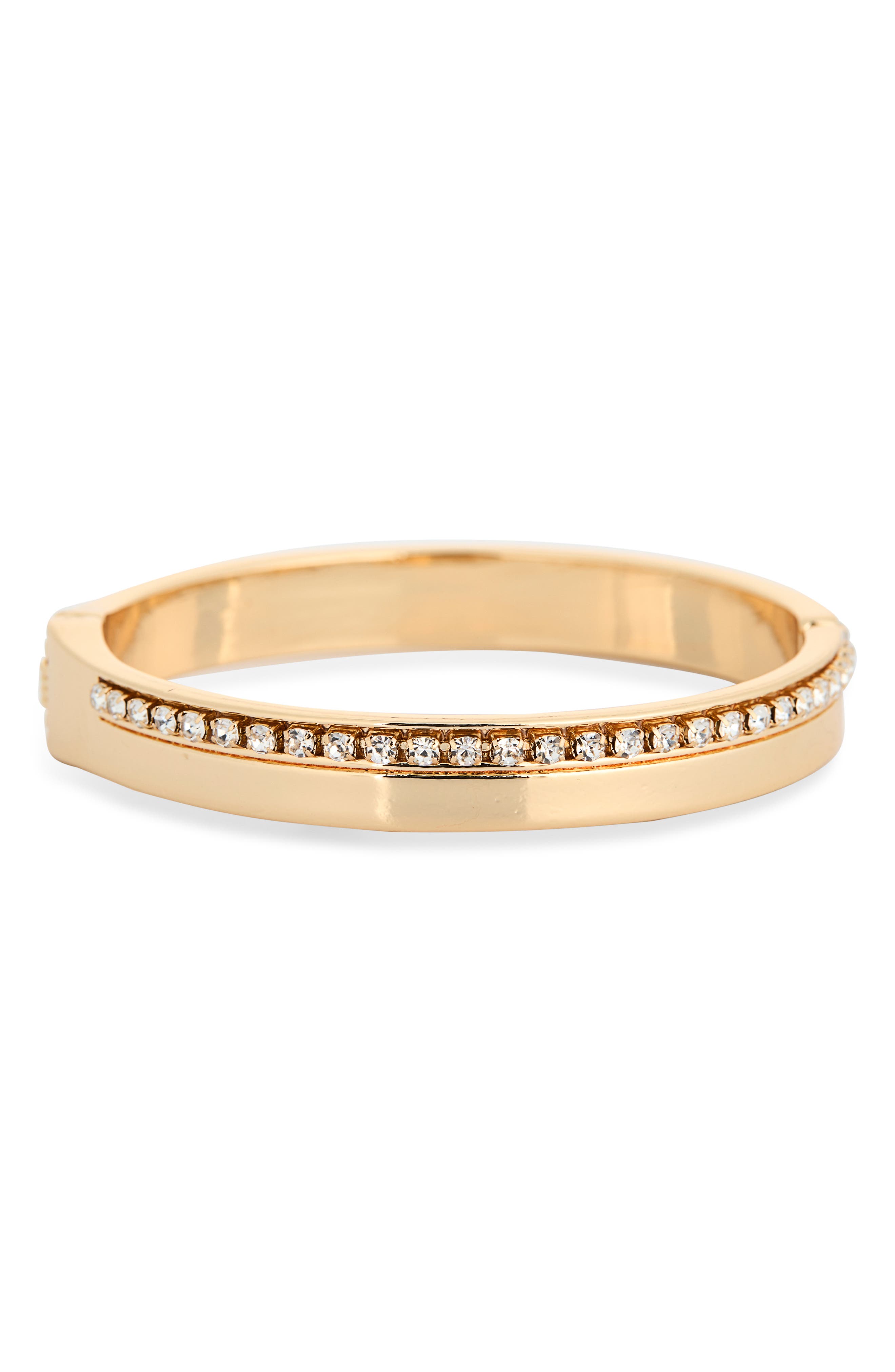NORDSTROM RACK Cubic Zirconia Edge Bangle Bracelet