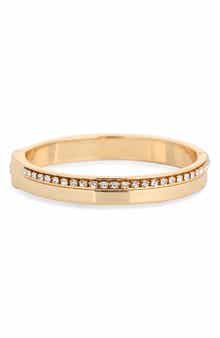 NORDSTROM RACK Cubic Zirconia Edge Bangle Bracelet