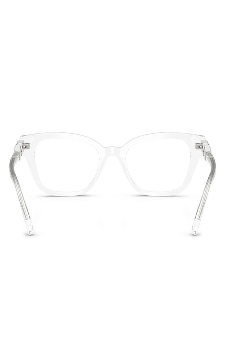 Swarovski 52mm Square Optical Glasses, Alternate, color, Transparent / Demo Lens