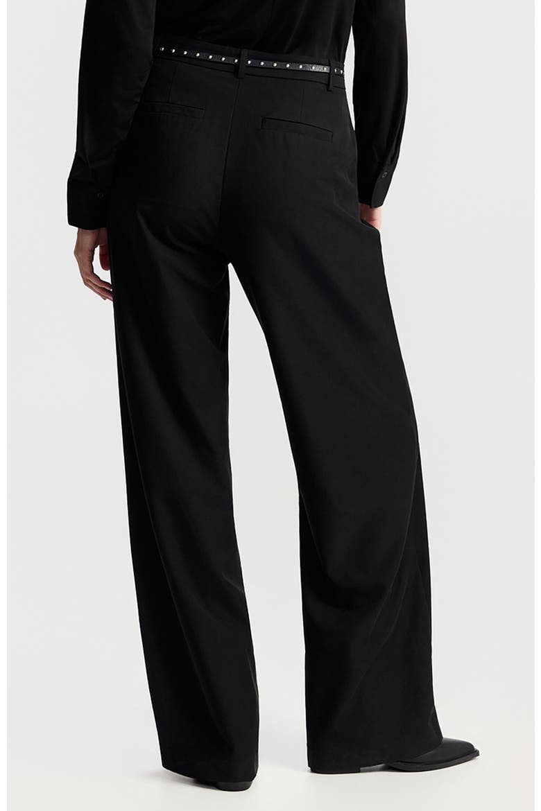 Ditza High-waist Wide-leg Trousers, Alternate, color, Black
