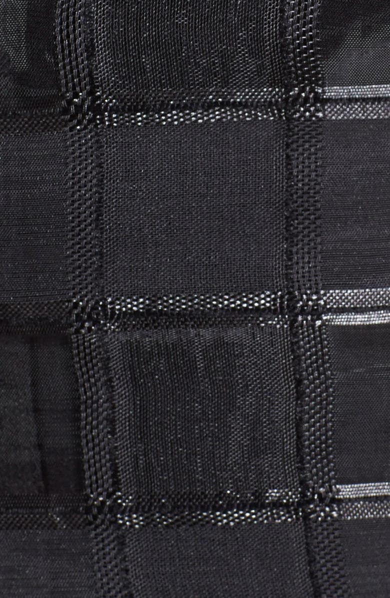 Ellen Tracy Windowpane Organza Fit & Flare Dress, Alternate, color,