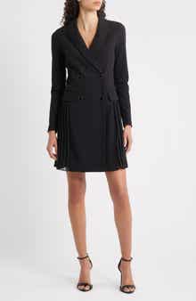 Double Breasted Long Sleeve Coat Dress