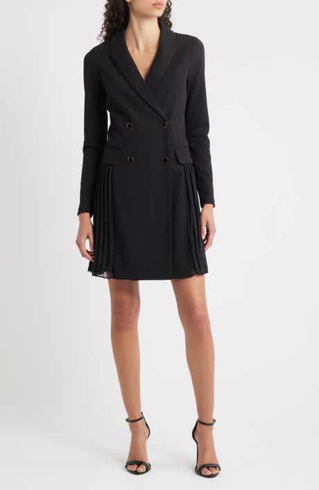 Double Breasted Long Sleeve Coat Dress