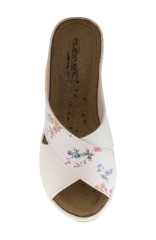 Flexus By Spring Step Wedge Sandal In White